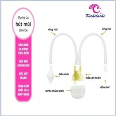 Dụng Cụ Hút Mũi Cho Bé - An Toàn, Nhẹ Nhàng, Vệ Sinh Mũi Không Đau, Kèm Gắp Gỉ Mũi, Dùng Cho Trẻ Sơ Sinh