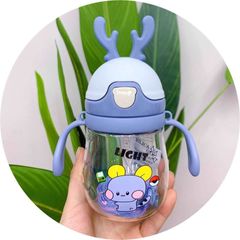 Bình Nước Hươu Cho Bé - Bình Tập Hút Có Van Chống Sặc, Dung Tích 300ml, Chống Rò Rỉ, Dễ Dàng Sử Dụng, An Toàn Cho Trẻ Nhỏ