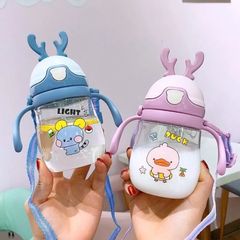 Bình Nước Hươu Cho Bé - Bình Tập Hút Có Van Chống Sặc, Dung Tích 300ml, Chống Rò Rỉ, Dễ Dàng Sử Dụng, An Toàn Cho Trẻ Nhỏ