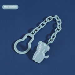 Dây Đeo Ti Giả Cho Trẻ Em - Kẹp Gặm Nướu An Toàn, Túi Nhai Ăn Dặm Cố Định, Chống Rơi, Dây Kẹp Ti Ngậm Ngộ Nghĩnh