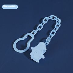 Dây Đeo Ti Giả Cho Trẻ Em - Kẹp Gặm Nướu An Toàn, Túi Nhai Ăn Dặm Cố Định, Chống Rơi, Dây Kẹp Ti Ngậm Ngộ Nghĩnh