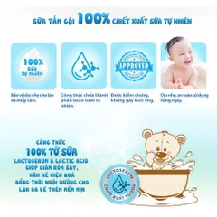 Sữa Tắm Lactacyd Baby Gentle Care Xanh Dương 500ml/chai, Sữa Tắm Gội Lactacyd Ngăn Ngừa Rôm Sảy Cho Bé