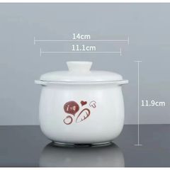 Bộ Thố Nắp Bear 0.8L - Nắp Sứ Thố Sứ Dùng Cho Nồi Nấu Chậm Cách Thủy Bear NNC08 - Đồ Gia Dụng Nhà Bếp Chất Lượng
