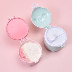 Hộp Đựng Sữa Bột Cao Cấp TGM - Hộp Chia Đồ Ăn Dặm An Toàn Có Quai Xách và Thìa Tiện Lợi cho Bé Mỗi Ngày