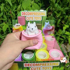 Đồ Chơi Squishy Gấu, Chó, Ếch, Gà - Thú Nhồi Bông Giải Tỏa Stress Cho Trẻ Em - An Toàn, Đáng Yêu, Quà Tặng Tạo Hứng Khởi