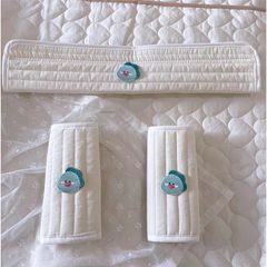 Bọc Dây Đai An Toàn Ghế Ăn Dặm & Xe Đẩy Em Bé - Mềm Mại, Dễ Vệ Sinh, Họa Tiết Dễ Thương Phong Cách Hàn Quốc