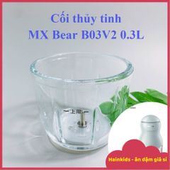 Phụ Kiện Cối Thủy Tinh Bear B03V2 - Cối Thay Thế và Lưỡi Dao Inox 304 cho Máy Xay, Bền và An Toàn cho Bé