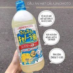 Dầu Hạt Cải Ajinomoto 1 Lít, Chính Hãng Nhật - Date 6.2025