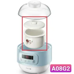 Nắp và Thố Sứ Nồi Bear Nâu 0.8L - Bảo Vệ Chống Vỡ - Đồ Gia Dụng Nhà Bếp Thẩm Mỹ và Thực Dụng