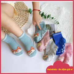 Tất Vớ Cao Cổ Chống Trơn Trượt Cho Bé - Tất Tập Đi Cho Trẻ Sơ Sinh, Đồ Chơi Nhà Banh, Kích Thước S và M