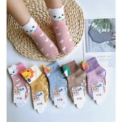 Tất Vớ Cao Cổ Chống Trơn Trượt Cho Bé - Tất Tập Đi Cho Trẻ Sơ Sinh, Đồ Chơi Nhà Banh, Kích Thước S và M