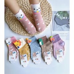 Tất Vớ Cao Cổ Chống Trơn Trượt Cho Bé - Tất Tập Đi Cho Trẻ Sơ Sinh, Đồ Chơi Nhà Banh, Kích Thước S và M