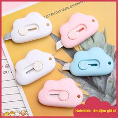 Dao Rọc Giấy Bỏ Túi Mini Thiết Kế Hình Đám Mây Xinh Xắn - Thích Hợp Khui Kiểm Hàng, Làm Móc khóa Tiện Lợi