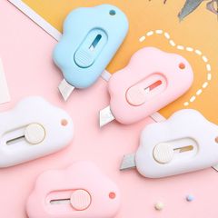 Dao Rọc Giấy Bỏ Túi Mini Thiết Kế Hình Đám Mây Xinh Xắn - Thích Hợp Khui Kiểm Hàng, Làm Móc khóa Tiện Lợi
