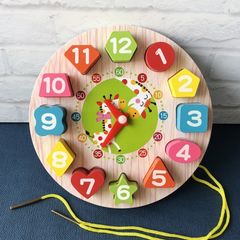 Bộ Đồ Chơi Gỗ Montessori 6 Món – Đàn, Tháp Chồng, Sâu Gỗ, Luồn Hạt, Đồng Hồ Gỗ Giúp Bé Phát Triển Giác Quan Và Kỹ Năng Tư Duy
