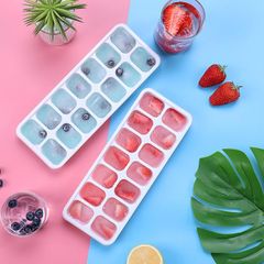 Khay Đá Silicon 14 Viên Có Nắp Đậy - Khay Trữ Đá Tủ Lạnh Chống Mùi, Dễ Lấy Dashi Thực Phẩm Táo Bạo