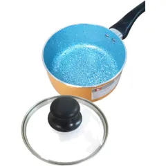 Quánh bột cháo Ikonic Mỹ - Nồi nấu cháo cho bé, có nắp thủy tinh chịu lực, an toàn, đường kính 14cm, nhiều màu sắc tươi sáng, tiện dụng cho ăn dặm.