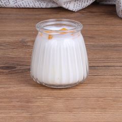 Hũ Thủy Tinh Dung Tích 100ml - Làm Sữa Chua, Panna Cotta, Flan, Nắp Đậy An Toàn, Dễ Thương Vân Sọc Chống Trơn, Đồ Gia Dụng Nhà Bếp