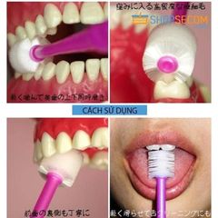 Bàn Chải Đánh Răng 360 độ Higuchi Lông Tơ Cho Bé Từ 6 Tháng - Hàng Nội địa Nhật