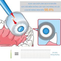 Bàn Chải Đánh Răng 360 độ Higuchi Lông Tơ Cho Bé Từ 6 Tháng - Hàng Nội địa Nhật