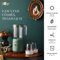 (BẢN QUỐC TẾ) Máy xay 3 cối Bear 1L kèm 2 cối 0,1L BL B10V2 máy xay ăn dặm, xay sinh tố tiện lợi cho bé và gia đình