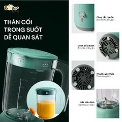 (BẢN QUỐC TẾ) Máy xay 3 cối Bear 1L kèm 2 cối 0,1L BL B10V2 máy xay ăn dặm, xay sinh tố tiện lợi cho bé và gia đình