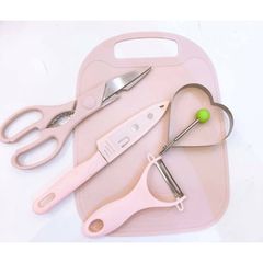 Set Dao Thớt 5 Chi Tiết Làm đồ ăn Dặm Cho Bé