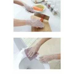 Bao Tay Nilon Siêu Dai - 1 Xấp 100 Gram, 23 Đôi Tái Sử Dụng Thực Phẩm, Bảo Vệ Tay Khi Nấu Nướng, Rửa Chén, Ăn Hải Sản