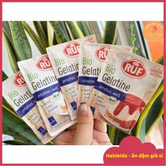 Bột Gelatine Hữu Cơ RUF 9g - Gelatin Biovegan Thuần Chay 18g, Nguyên Liệu Làm Bánh Rau Câu, Pudding, Tiramisu An Toàn, Chứng Nhận EU