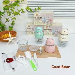 Máy Xay Ăn Dặm Cocobear 8 Lưỡi Dao Thép Không Gỉ và Cối Thủy Tinh - Dung Tích 300ml, An Toàn Cho Bé Yêu