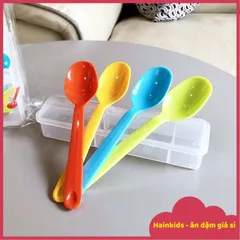 Bộ 4 Thìa Nhựa Inomata Nhật Bản - Kèm Hộp Đựng