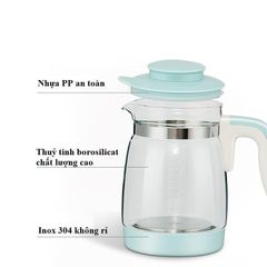 Bình Đun Nước Pha Sữa Giữ Nhiệt Coco Bear/Misuta - Thiết Bị Tiện Lợi, Chế Độ Khử Clo, Đun Nước Siêu Nhanh, An Toàn Cho Bé