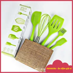 Bộ Dụng Cụ Làm Bánh Cơ Bản - Dụng Cụ Làm Bếp, Chất Liệu Silicon Cao Cấp, Chịu Nhiệt, Chống Trầy, Chống Dính