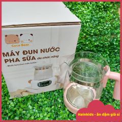 Phụ Kiện Bình Đun Thủy Tinh Thay Thế Coco Bear Bản Cao Cấp Dùng Cho đế Cocobear Có LED, Điều Khiển Từ Xa, Ấm Đun