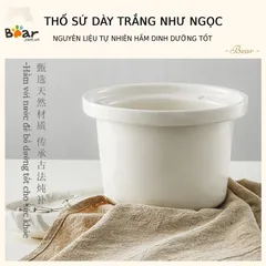 Lõi Nồi Sứ Bear 1.5L Thay Thế Cho Nồi Hầm Chậm Model SB-NNC15, DDG-E15H1, E15K2 - Phụ Kiện Đồ Gia Dụng Nhà Bếp