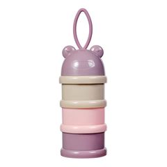 Hộp Chia Sữa Du Lịch TGM x Dottodot 3 Tầng Thiết Kế Tiện Lợi Có Quai Xách - Hộp Trữ Dinh Dưỡng Cho Bé Gồm Gấu và Thỏ Hồng