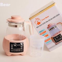 Bình Đun Nước Pha Sữa Coco Bear Cao Cấp - Ấm Đun Nước Khử Clo, LED, Điều Khiển Từ Xa, Giữ Nhiệt 1200ml - Bảo Hành 18 Tháng