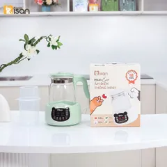 Bình Đun Nước Pha Sữa MISAN Đa Chức Năng 1300ml - Điều Chỉnh Nhiệt Độ, Giữ Ấm, Hâm Sữa An Toàn, Tiệt Trùng, Tiện Lợi Cho Mẹ Bỉm Sữa
