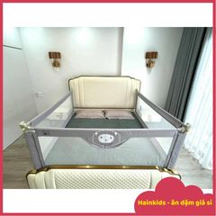 Thanh Chắn Giường Hàn Quốc UMOO UM-088 - An Toàn Cho Trẻ Nhỏ, Thiết Kế Hiện Đại, Điều Chỉnh Cao, Chống Va Đập, Tích Hợp Túi Đựng