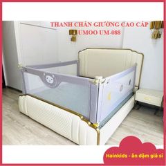 Thanh Chắn Giường Hàn Quốc UMOO UM-088 - An Toàn Cho Trẻ Nhỏ, Thiết Kế Hiện Đại, Điều Chỉnh Cao, Chống Va Đập, Tích Hợp Túi Đựng