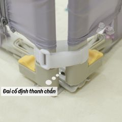 Thanh Chắn Giường Hàn Quốc UMOO UM-088 - An Toàn Cho Trẻ Nhỏ, Thiết Kế Hiện Đại, Điều Chỉnh Cao, Chống Va Đập, Tích Hợp Túi Đựng
