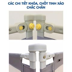 Thanh Chắn Giường Hàn Quốc UMOO UM-088 - An Toàn Cho Trẻ Nhỏ, Thiết Kế Hiện Đại, Điều Chỉnh Cao, Chống Va Đập, Tích Hợp Túi Đựng