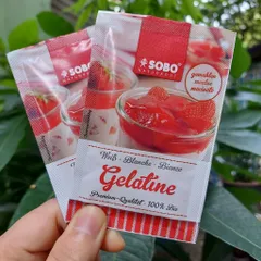 Gelatine Hữu Cơ SOBO, BIOVEGAN Thuần Chay - Làm Bánh Chế Biến Các Món ăn Cho Bé, Date 9.2024