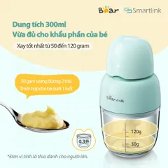 Máy Xay Thực Phẩm Ăn Dặm Cho Bé Bear QSJ-B01P1 - Phiên bản Quốc Tế Chính Hãng BEAR Bảo Hành 18 Tháng