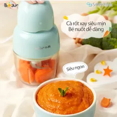 Máy Xay Thực Phẩm Ăn Dặm Cho Bé Bear QSJ-B01P1 - Phiên bản Quốc Tế Chính Hãng BEAR Bảo Hành 18 Tháng