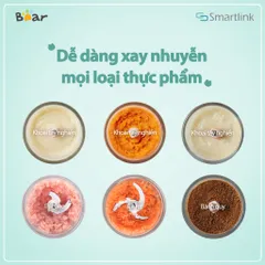 Máy Xay Thực Phẩm Ăn Dặm Cho Bé Bear QSJ-B01P1 - Phiên bản Quốc Tế Chính Hãng BEAR Bảo Hành 18 Tháng