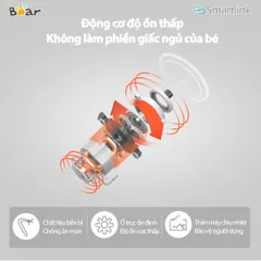 Máy Xay Thực Phẩm Ăn Dặm Cho Bé Bear QSJ-B01P1 - Phiên bản Quốc Tế Chính Hãng BEAR Bảo Hành 18 Tháng