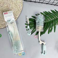 Bộ Cọ Cước Rửa Bình Sữa, Núm Ti 2 Chi Tiết Moonship 360 độ, Cọ Bình Sữa, Bình Nước, Ly Cốc, Tiện Dụng, Giá Rẻ