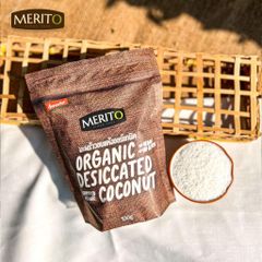 (DATE10.2024)VỤN DỪA HỮA CƠ MeritO 100g, Vụn Dừa Rắc Bánh, Món ăn Phụ Cho Bé, Vụn Dừa MERITO ORGANIC, Nhập Khẩu Thái Lan