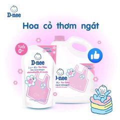 Nước Giặt Xả Dnee Thái Lan 2 Trong 1 Cho Bé - 600ml Hương Hoa Lavender, Nha Đam, Ban Mai, Dịu Nhẹ, An Toàn Cho Da Nhạy Cảm